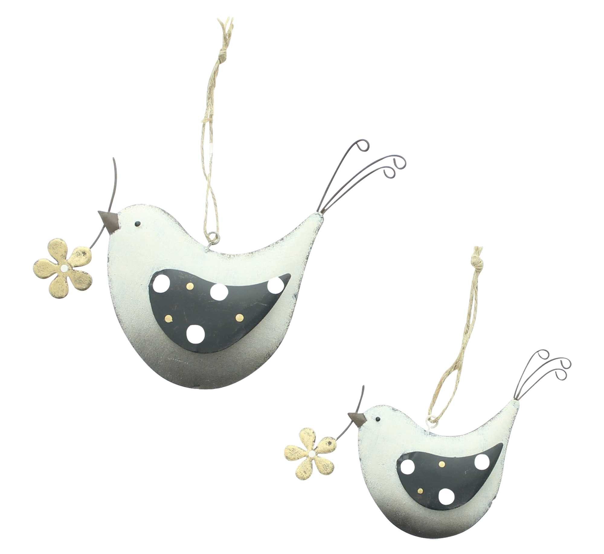 Dekohänger "Vogel" Metall Frühlingsdeko zum Aufhängen Hängedeko Frühling, Vögel