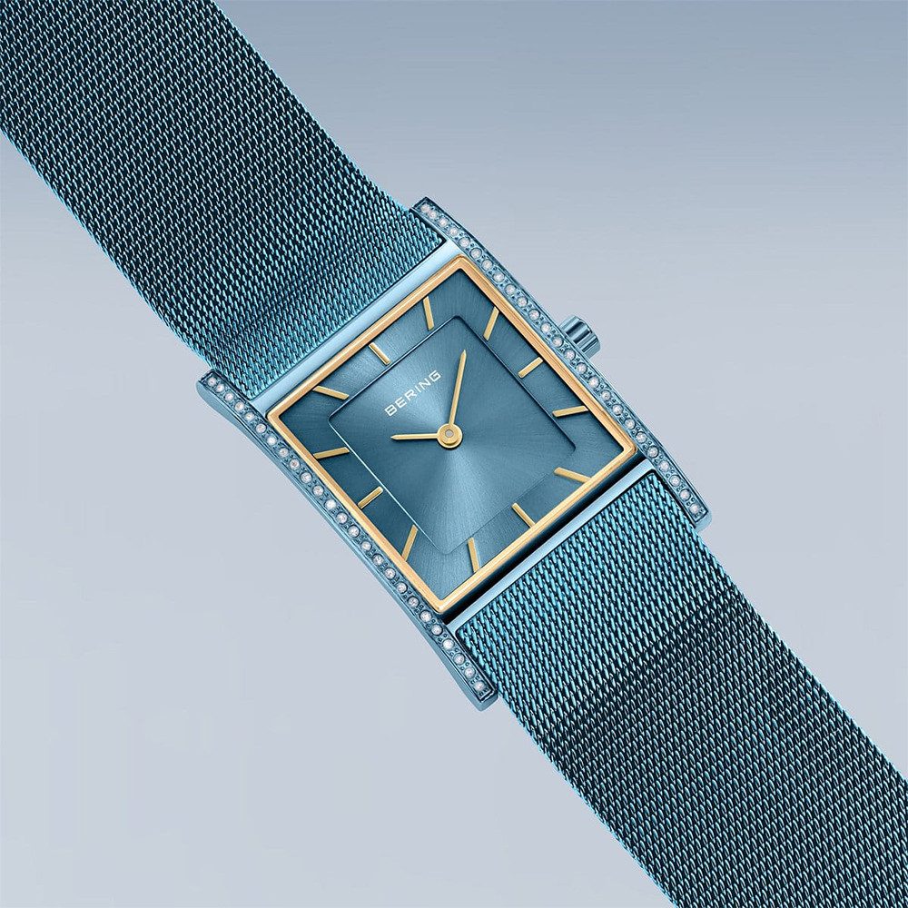 Bering Quarzuhr Bering Classic blau glänzend 10426-398-S 10426-398-S, Bering Classic blau glänzend 10426-398-S