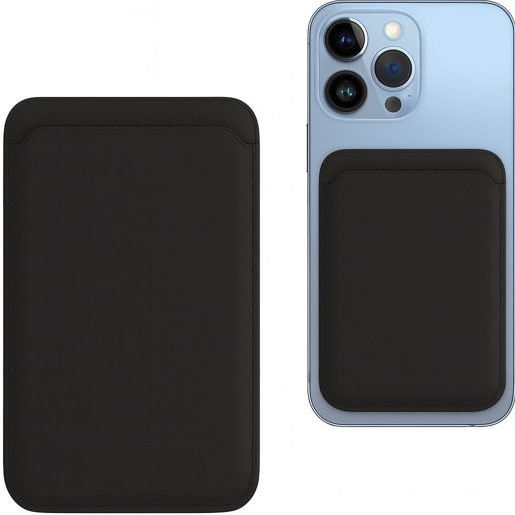 Alpha Electronics Smartphone-Hülle MagSafe Kunstleder Wallet Kartenetui Smartwallet Kartenhülle, RFID Schutz