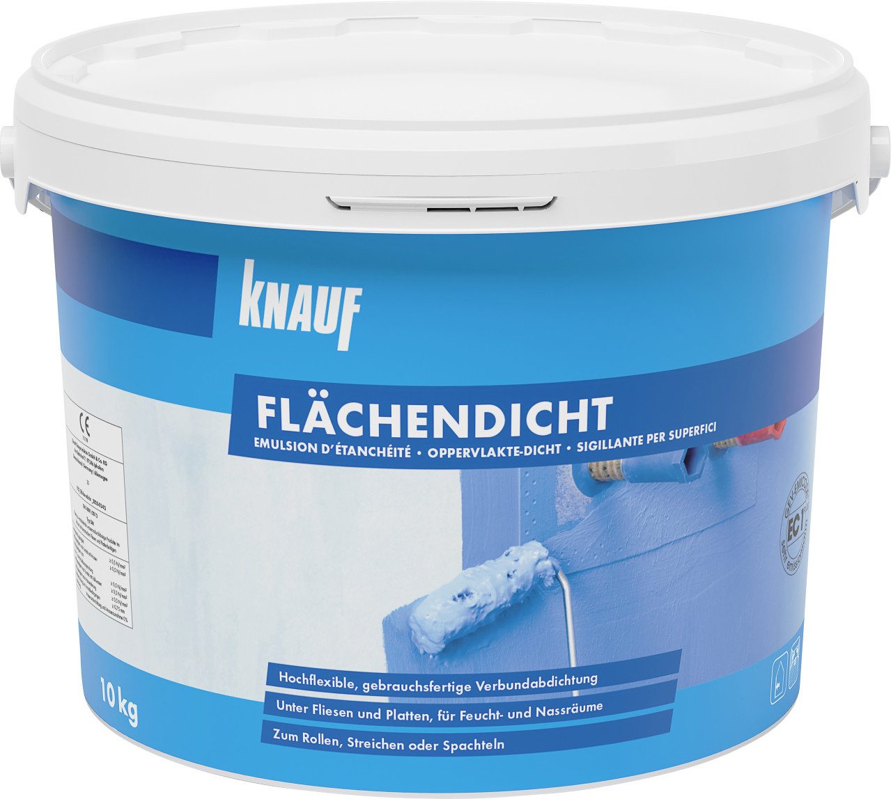 KNAUF Bodenfliese Knauf Flächendicht 10 kg, ABS, Blau