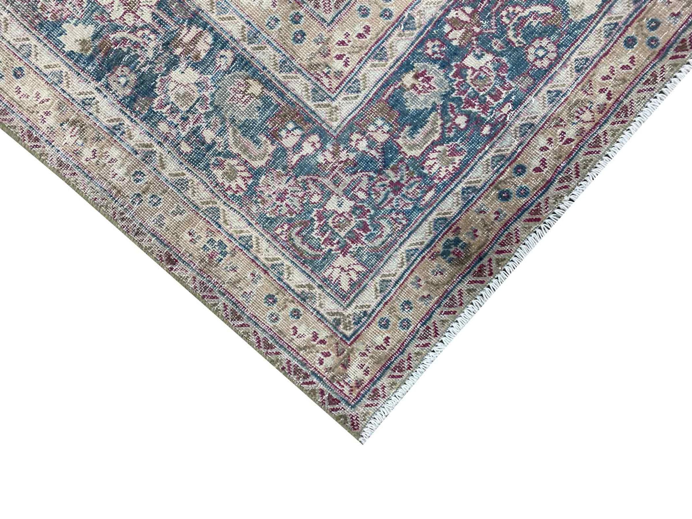 Nain Trading Orientteppich Vintage 186x303 Handgeknüpfter Moderner Orientteppich / Perserteppich, rechteckig, Höhe: 8 mm