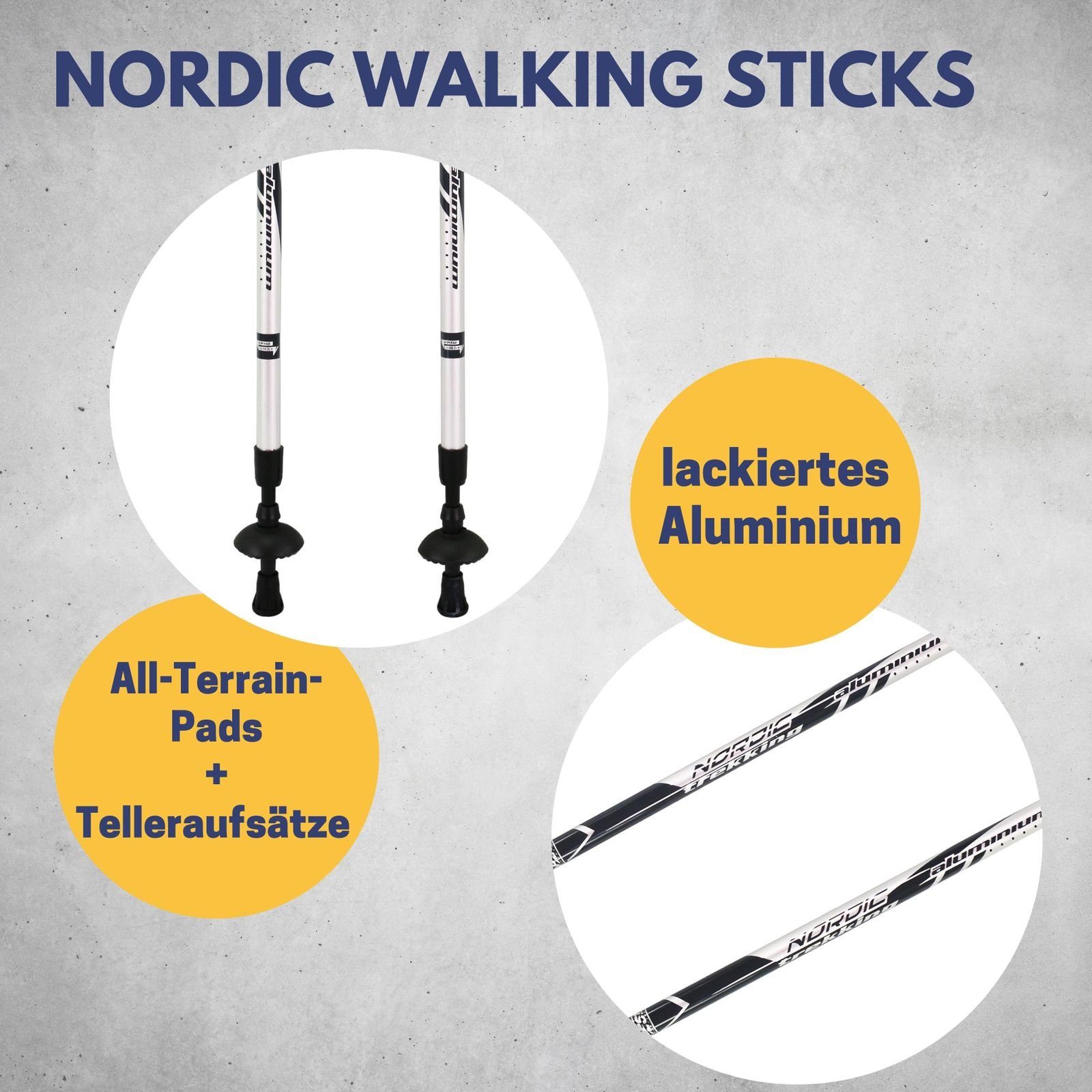 I I Herren Treckingstöcke Sporting Walking Teleskop ausziehbar I Wanderstöcke Damen Stöcke Herren, Nordic Stöcke Nordic Walking Wanderstock bis ausziehbar Best Langlaufstöcke 140 ultraleicht und 84 I verstellbar cm