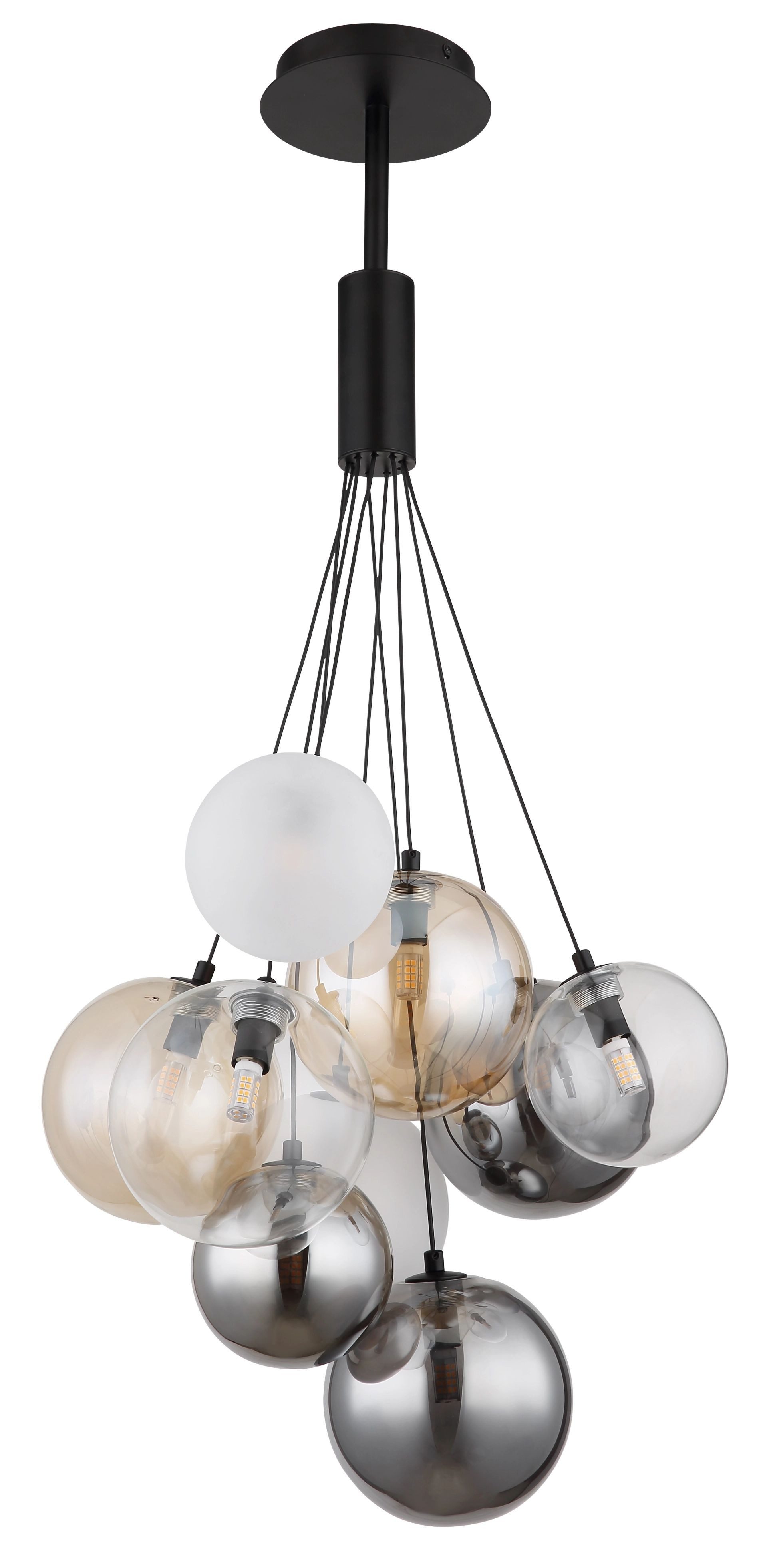 GLOBO LIGHTING Hängeleuchte BALLGI, ohne Leuchtmittel, Hängeleuchte, Hängelampe, Glas, Wohnzimmer, Essbereich