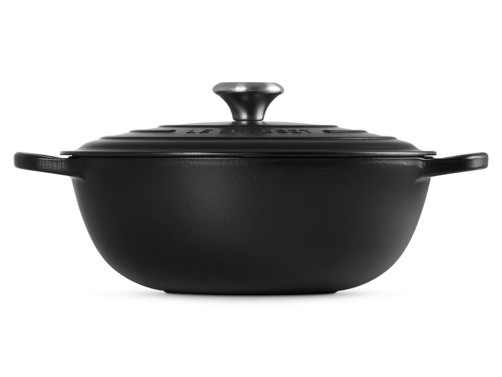 LE CREUSET Кастрюли жаровни Кастрюли жаровни La Marmite Signature rund schwarz matt 28cm, Emailliertes Gusseisen