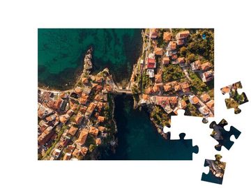 puzzleYOU Puzzle Blick aus der Luft auf Amasra, Türkei, 48 Puzzleteile, puzzleYOU-Kollektionen Türkei