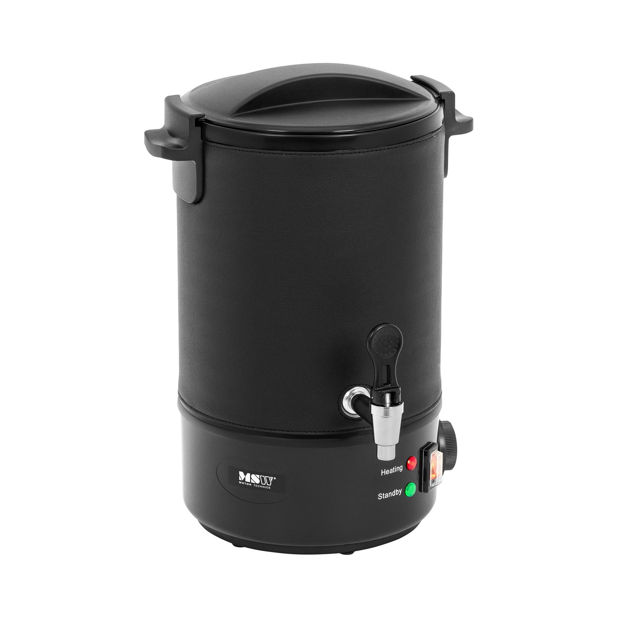 MSW Simmertopf Wachsschmelzer elektrisch für Kerzen 6,5 l 30 - 110 °C 1500 W, Edelstahl