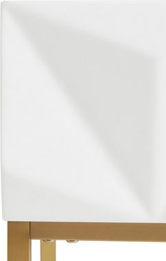 Leonique Beistelltisch Minfi, Schublade mit 3D-Front, auch als Nachttisch geeignet, Breite 50 cm