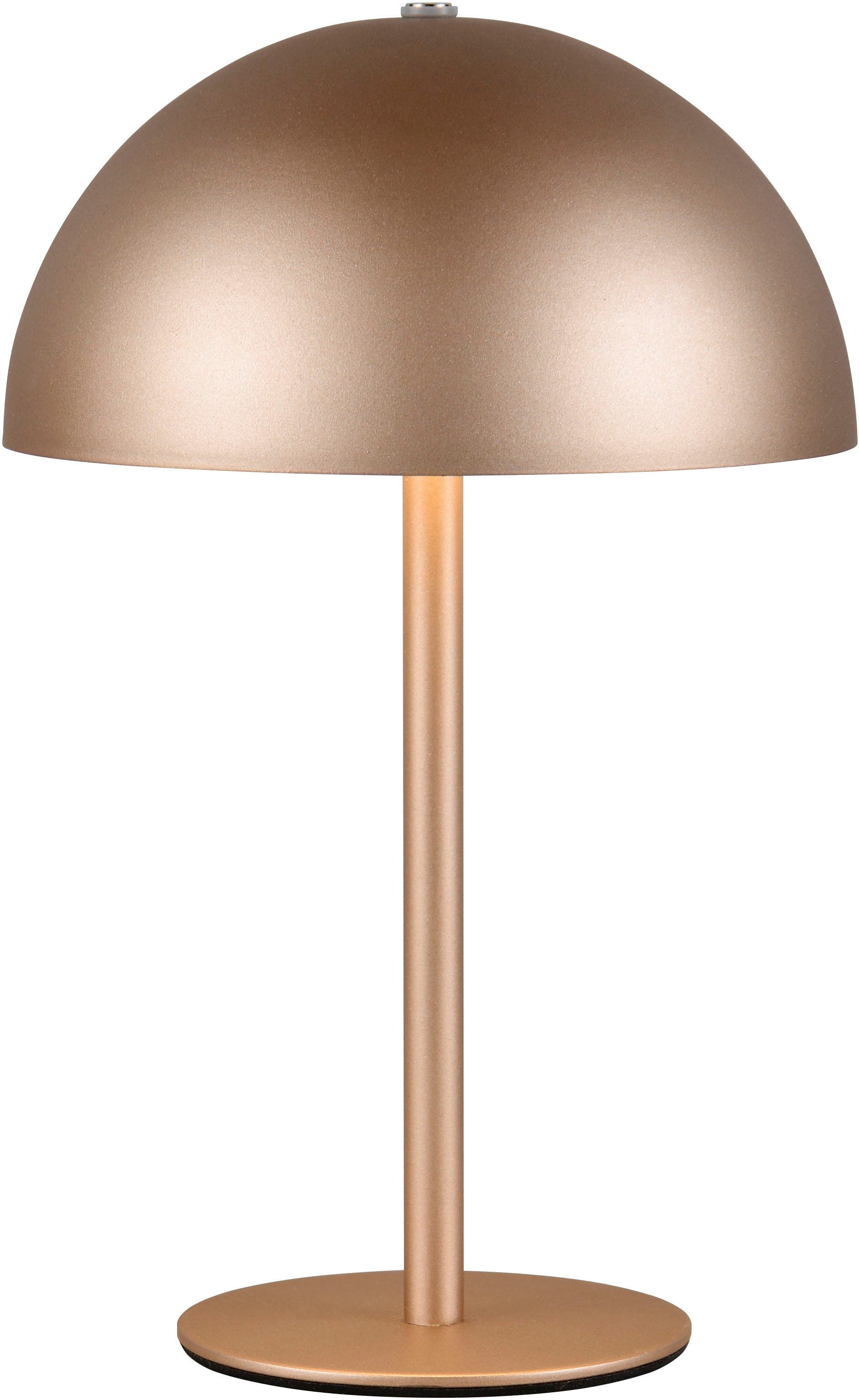 Reality Leuchten LED Tischleuchte MUNOZ, Akku Tischleuchte mit Touchdimmer + USB Anschluss, IP20 indoor, Dimmfunktion, USB-Ladefunktion, mehrere Helligkeitsstufen, LED fest integriert, Warmweiß, bis zu 10h Akkulaufzeit, laden per USB max 7-9h, Akku Leucht