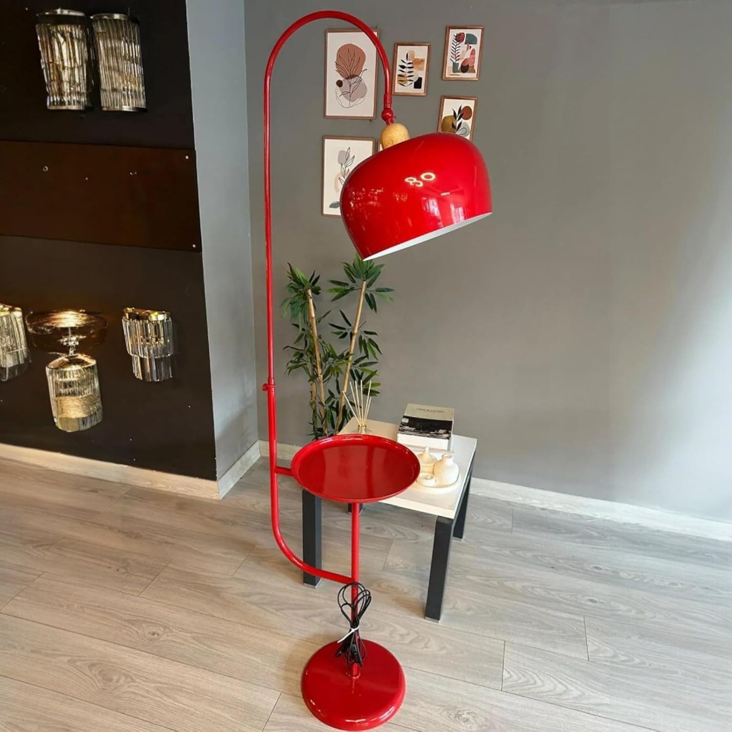 Bamyum Stehlampe Gorkiede Stehlampe aus Metall mit E27, verstellbarer Lampe günstig online kaufen