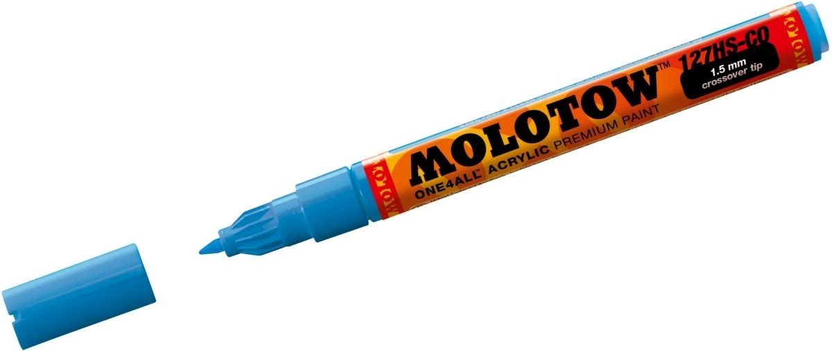 Thumbnail - MOLOTOW Permanentmarker Permanentmarker One4All 127 HS-CO nachfüllbar 1,5mm schockblau mittel