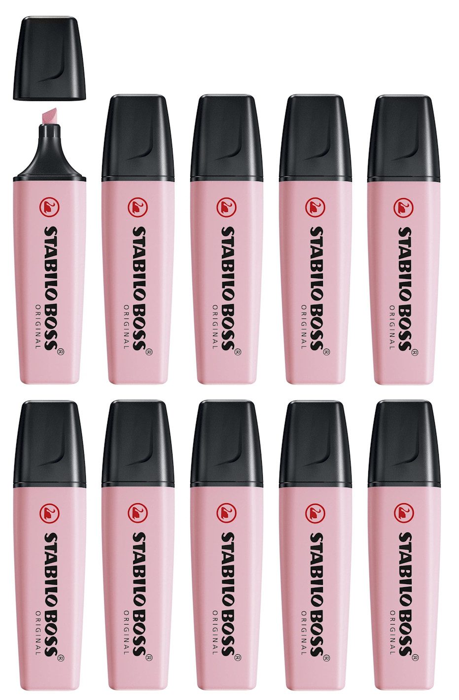 STABILO Marker Stabilo Boss Textmarker Pastell, 10er Pack, (10-tlg)