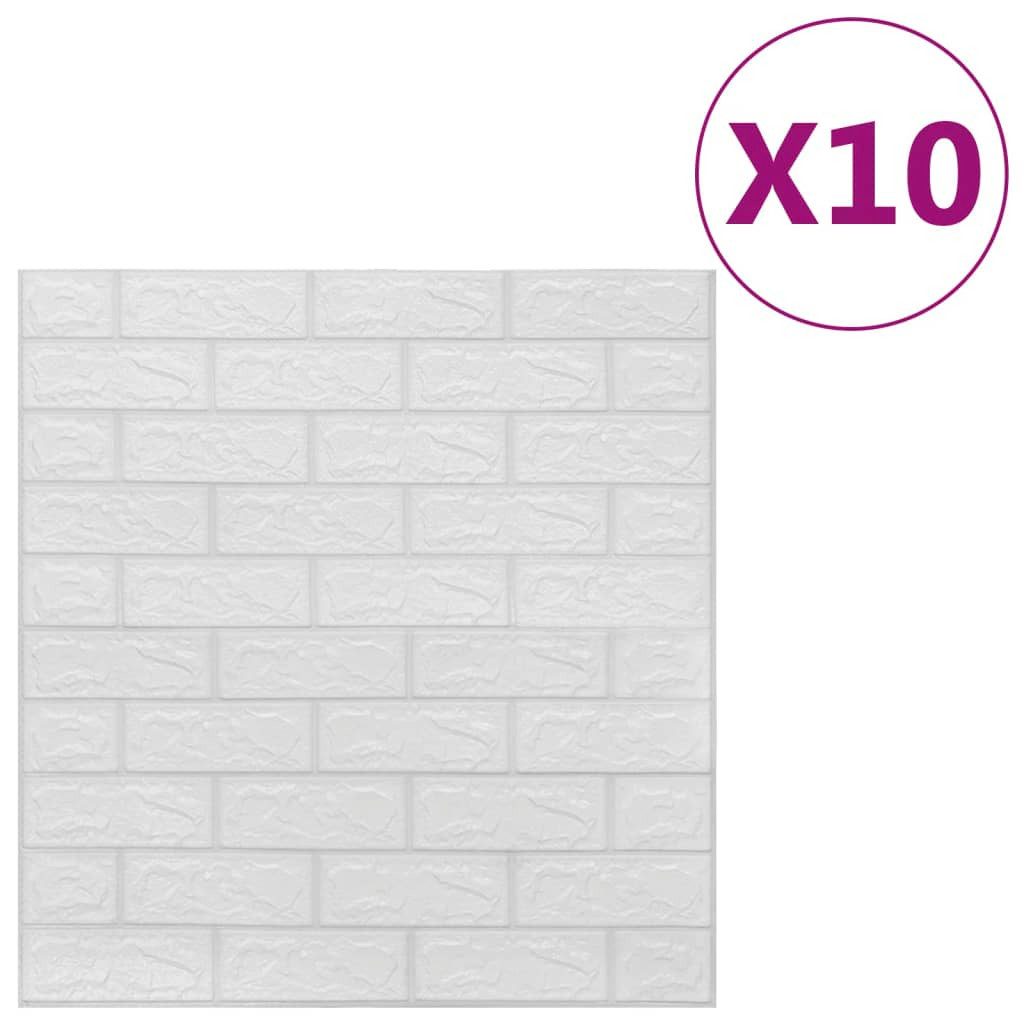 vidaXL Fototapete 3D Tapete Ziegelstein Selbstklebend günstig online kaufen