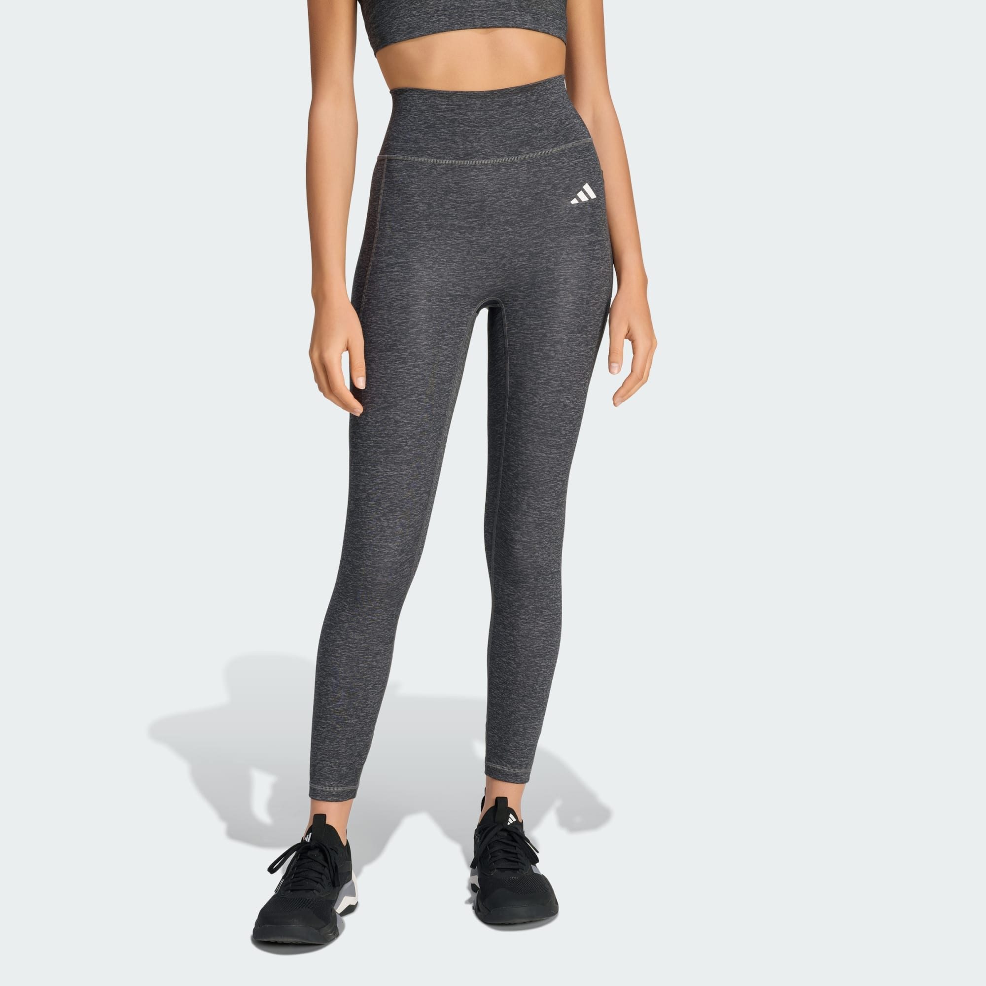 adidas Performance Leggings OPTIME ESSENTIALS WORKOUT HEATHER 7/8-LEGGINGS (1-tlg)