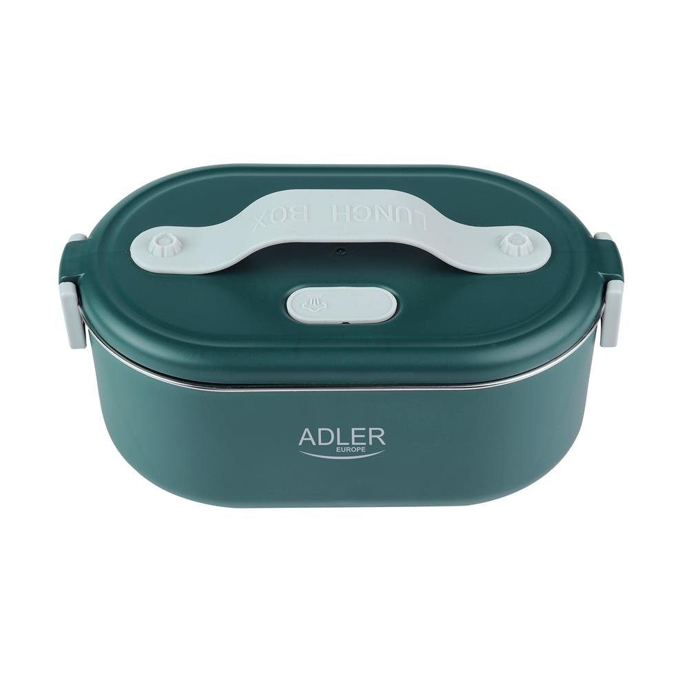 Adler Elektrische Lunchbox AD 4505, Elektrische Brotdose, Speisewärmer, Warmhaltebehälter, Edelstahl, grün