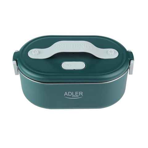 Adler Elektrische Lunchbox AD 4505, Elektrische Brotdose, Speisewärmer, Warmhaltebehälter, Edelstahl, grün