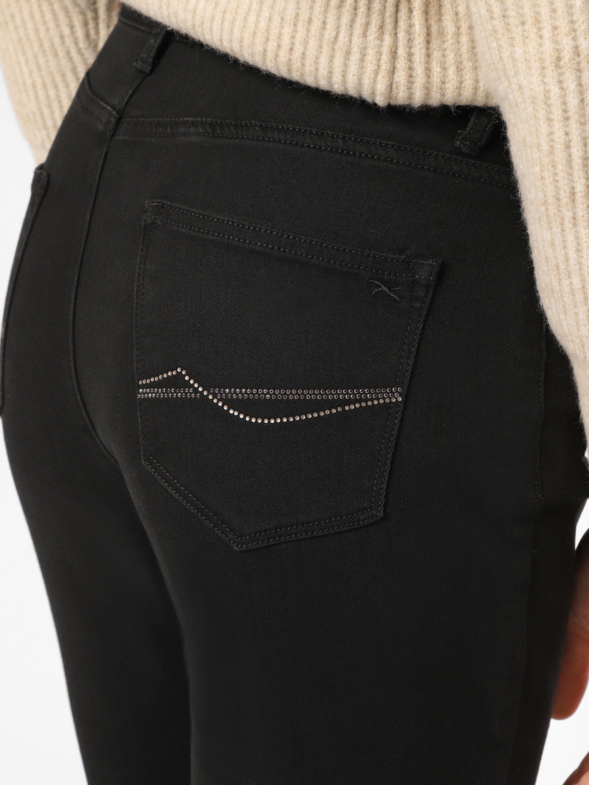 Slim-fit-Jeans Mary Brax schwarz