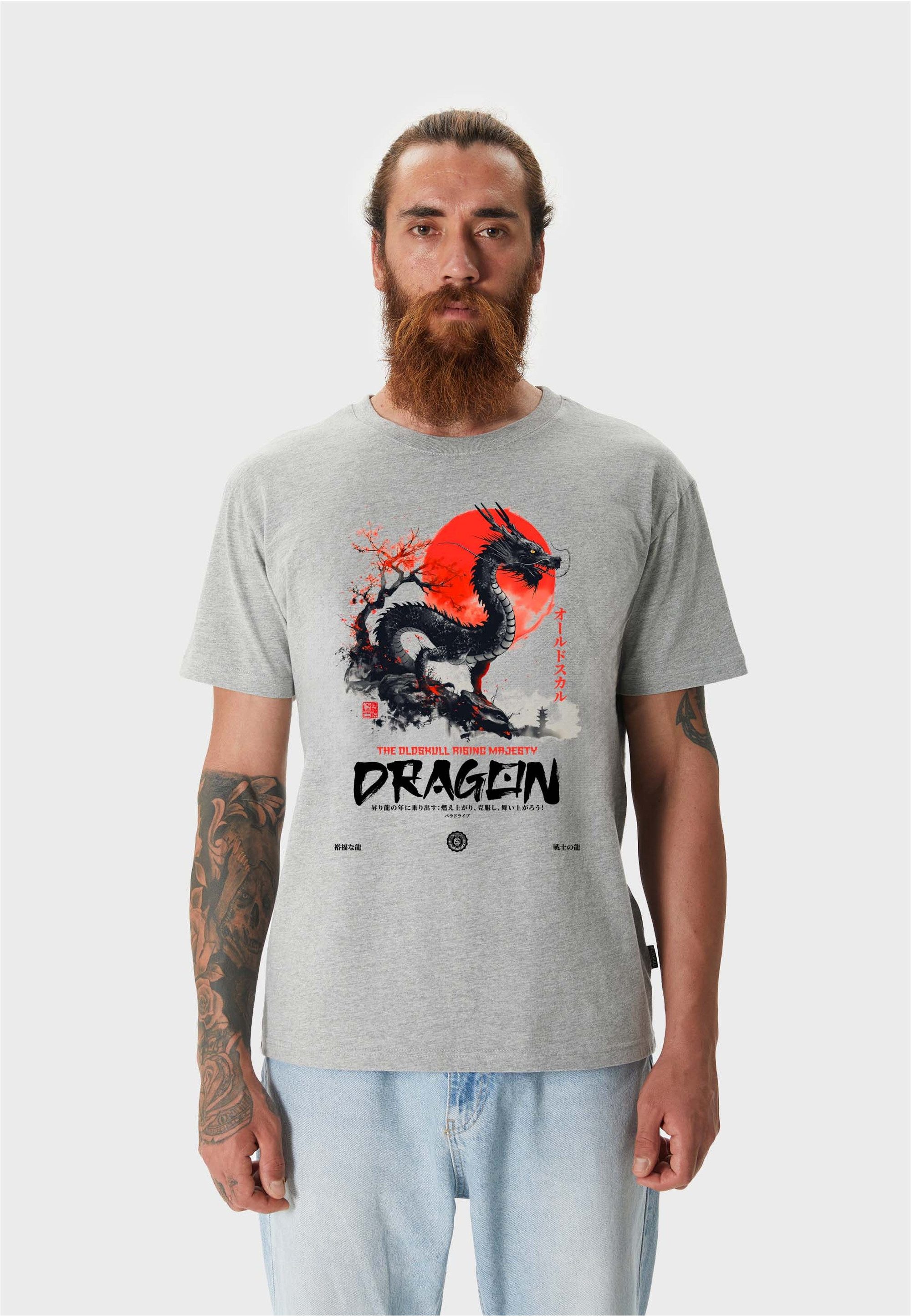 Oldskull T-Shirt ASIAN DRAGON SPIRIT GRAPHIC (1-tlg) mit angesagtem Frontpr günstig online kaufen