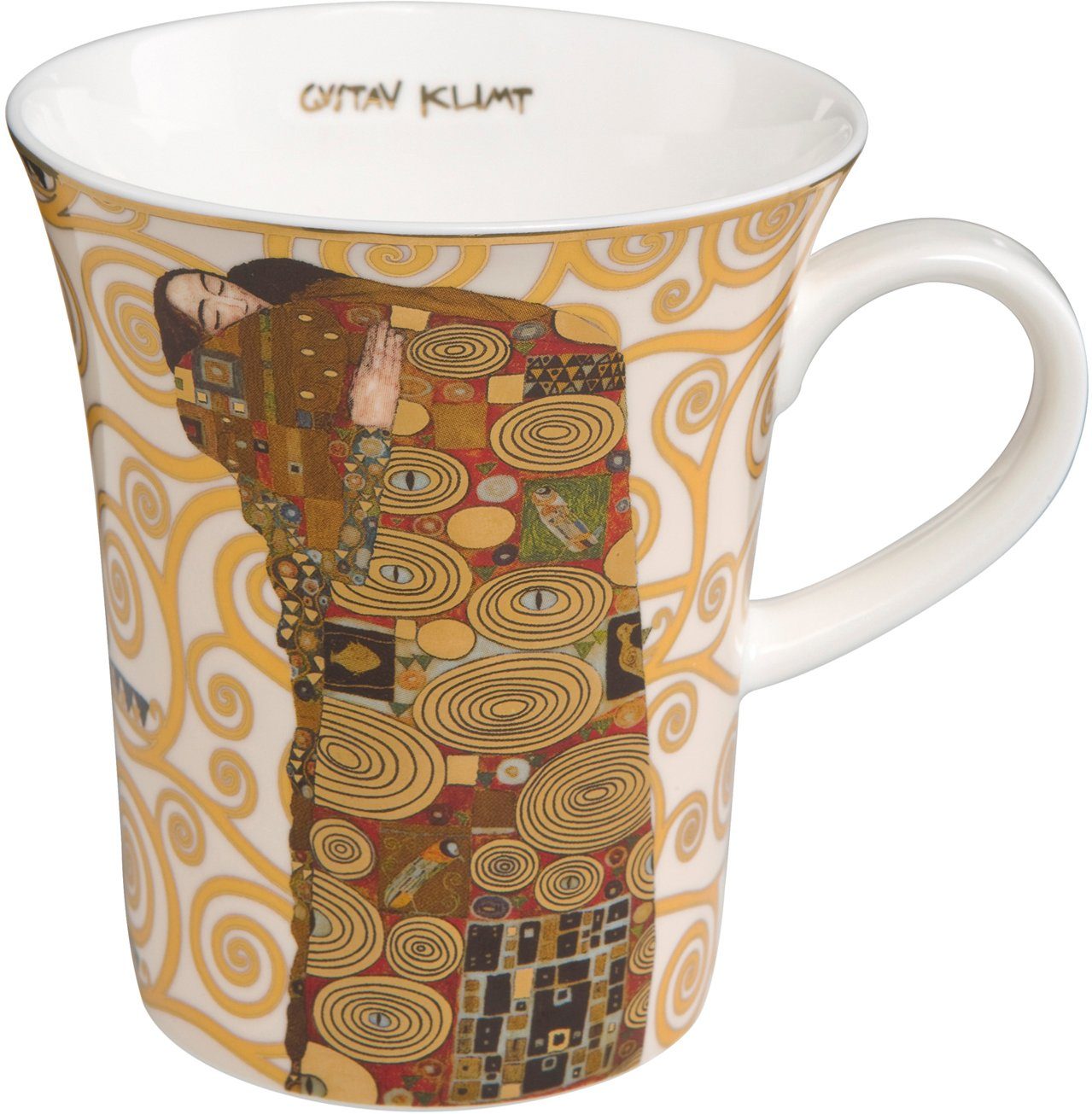 Klimt, Die Orbis Erfüllung gestaltet Detail zum Liebe Mit Becher Goebel Gustav Fine China-Porzellan, Artis