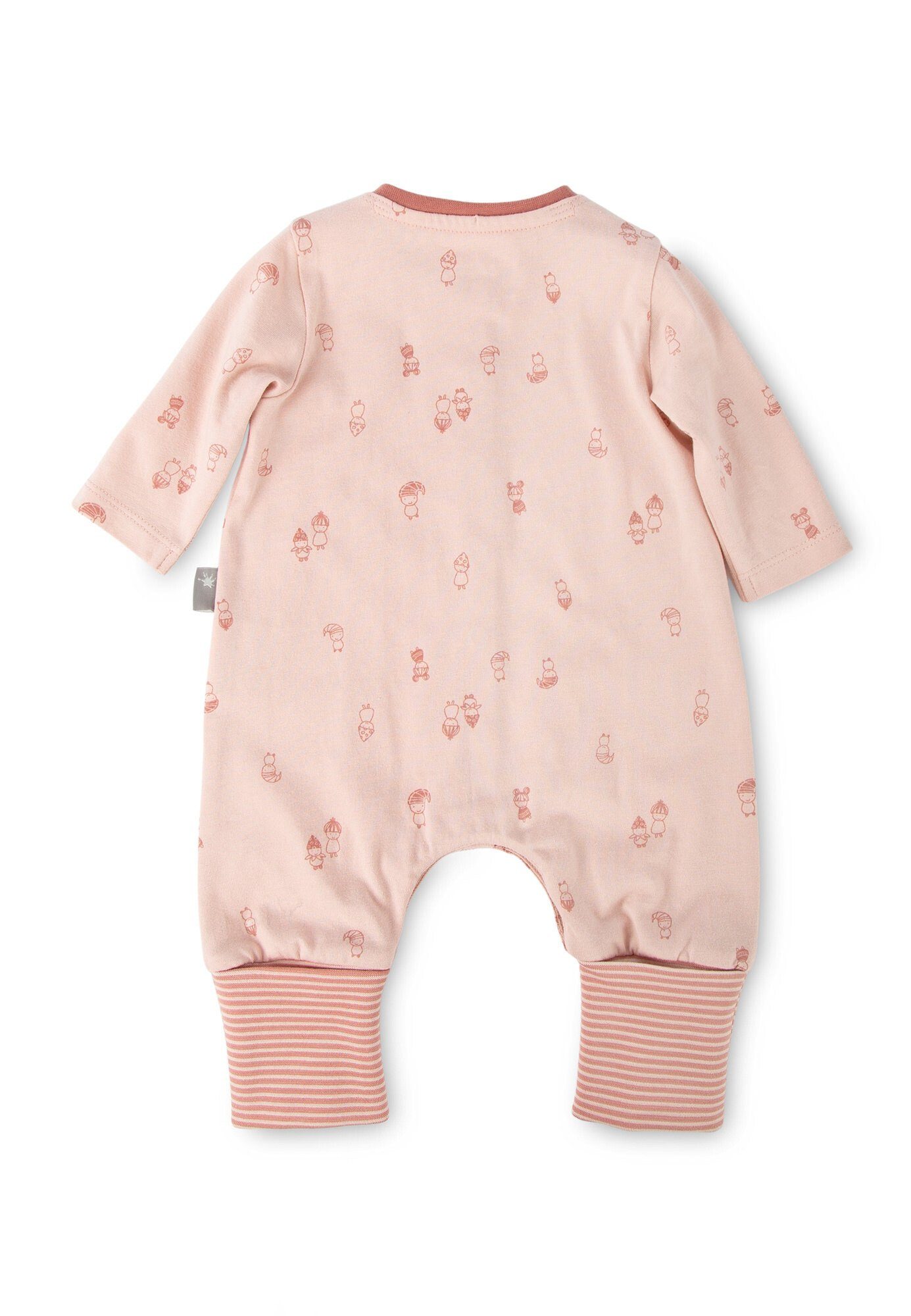 Overall Overall Sigikid (1-tlg) rosa Klappbündchen Baby Einteiler mit