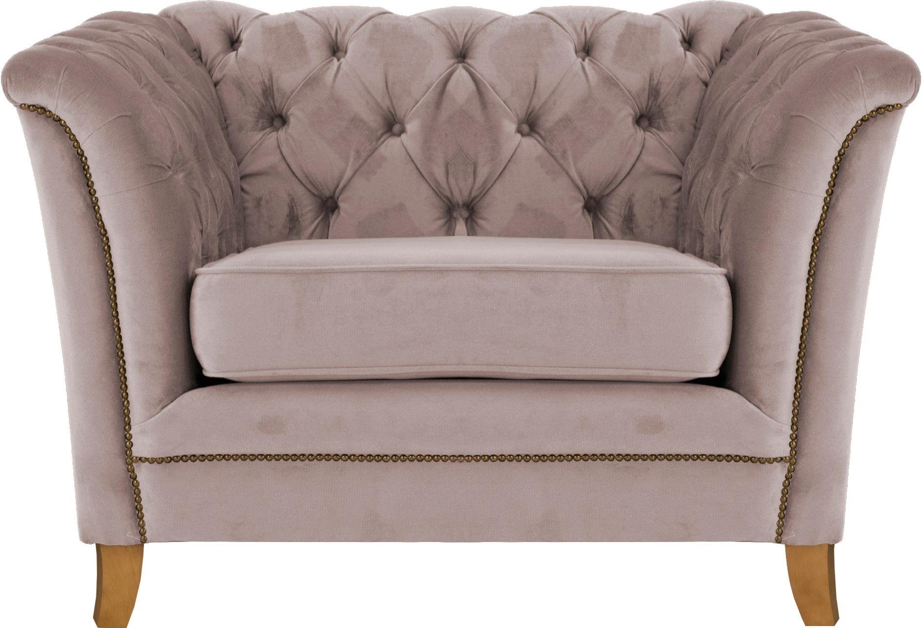 Home affaire Sessel Newport modernes Chesterfield, günstig online kaufen