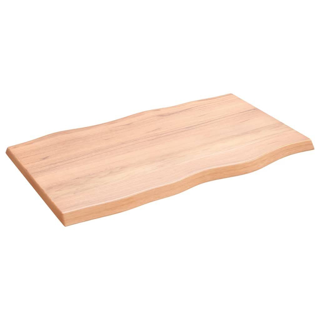 Massivholz furnicato St) cm 100x60x(2-4) Baumkante Tischplatte Behandelt (1