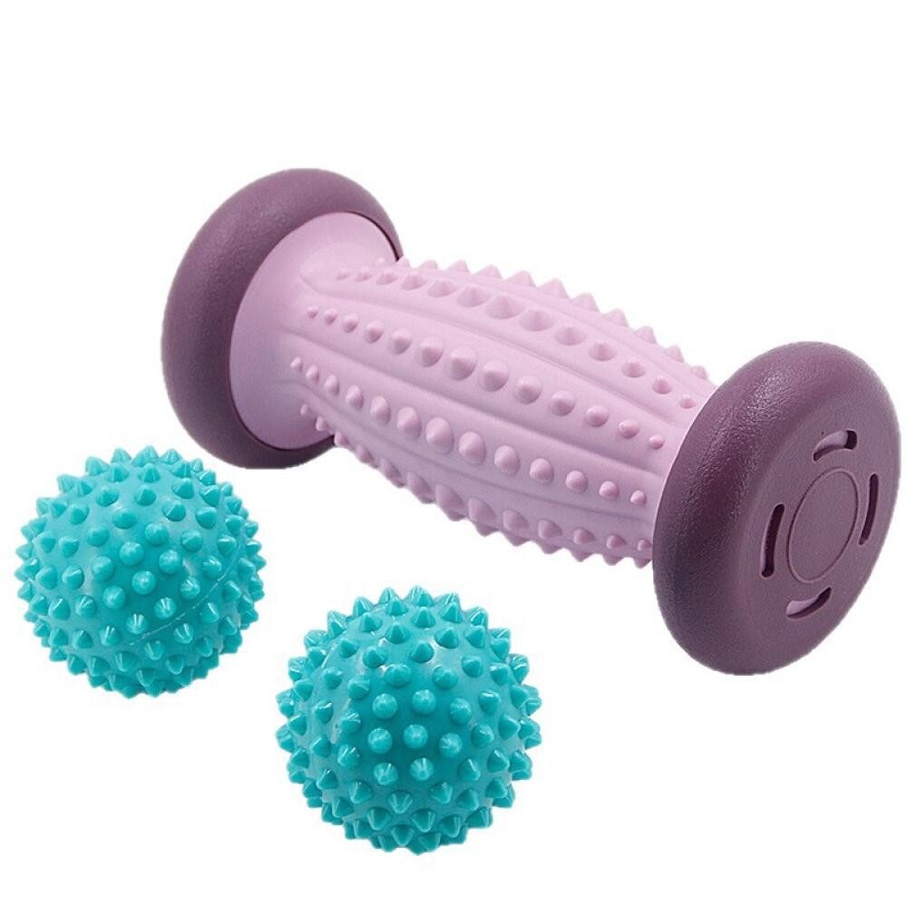 FELIXLEO Massageball Igelball Fußmassage Set 3 Stück Faszienball Fußroller Massageball, 1-tlg.