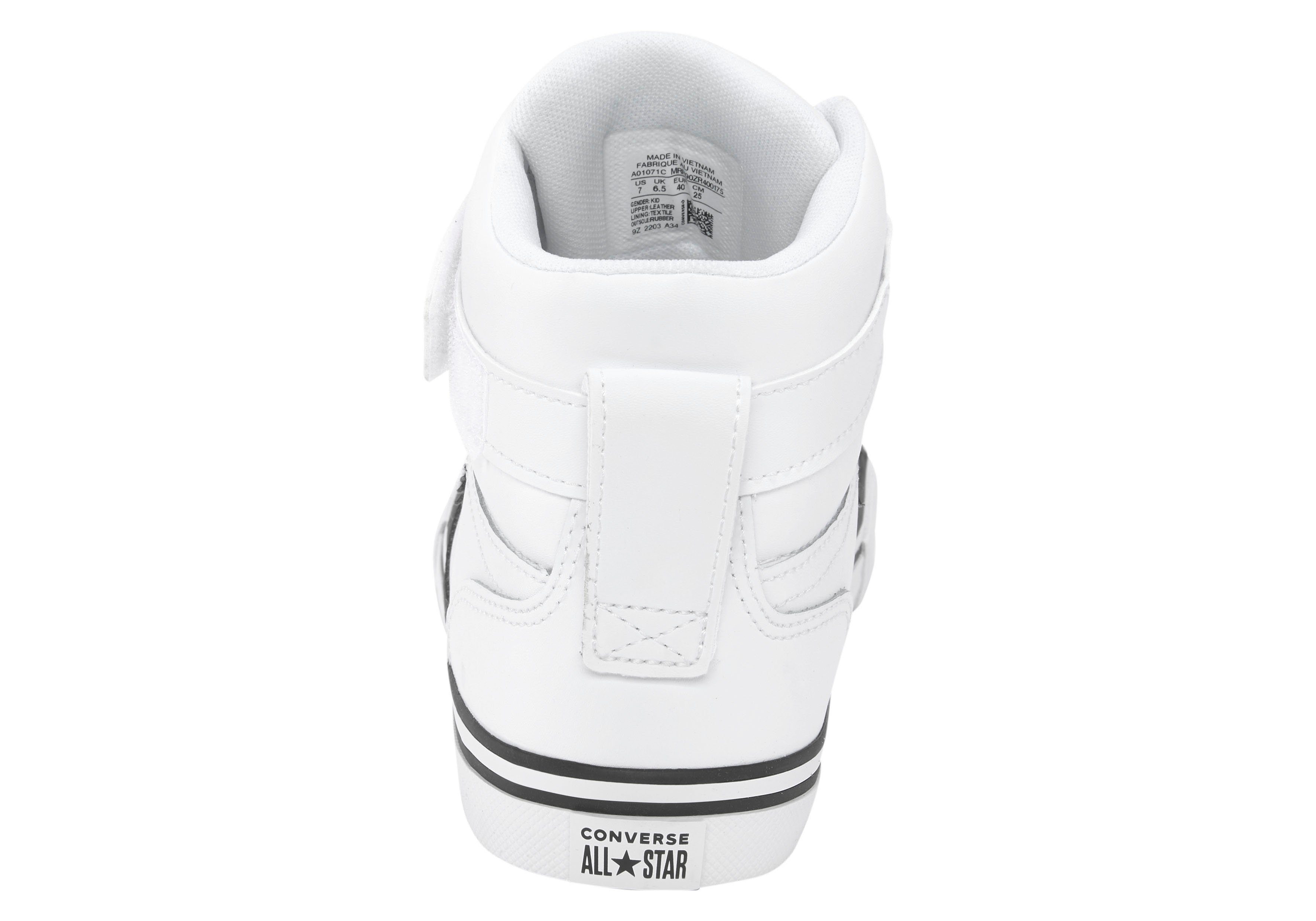 Converse PRO BLAZE STRAP Sneaker weiß-schwarz LEATHER