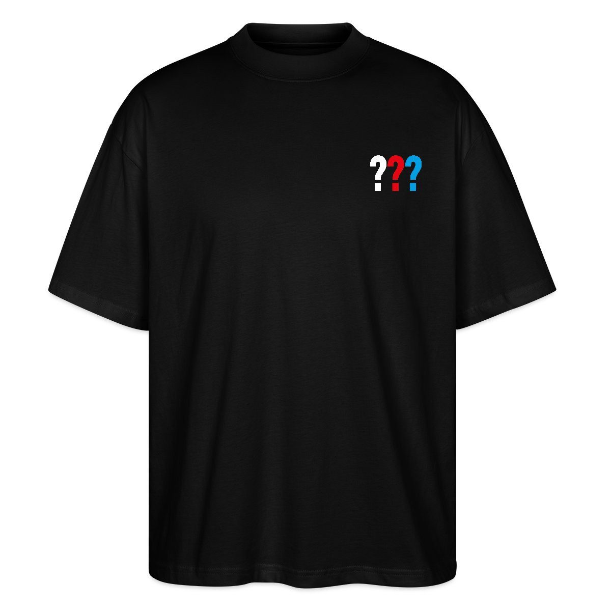 T-Shirt Die Drei Fragezeichen Kleines Logo Oversize Unisex T-Shirt