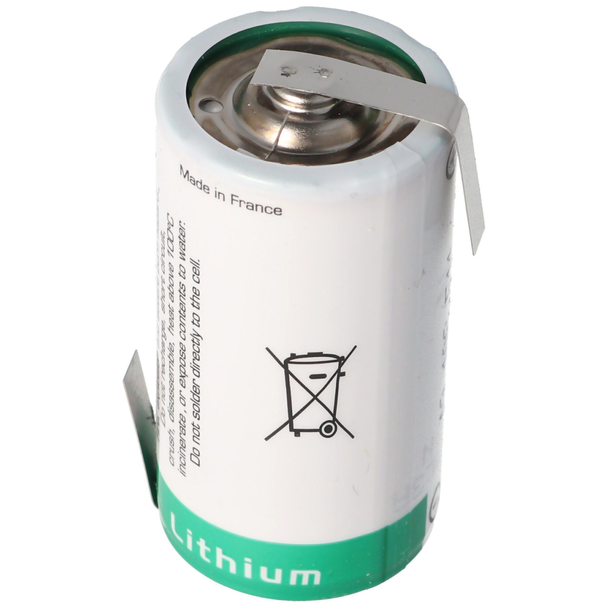 Saft SAFT LS26500 Lithium Batterie Li-SOCI2, C-Size mit Lötfahne Z-Form Akku 7700 mAh (3,6 V)