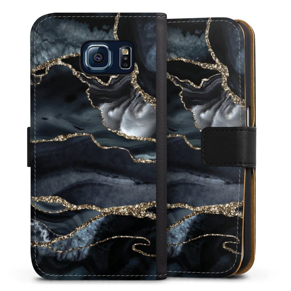 DeinDesign Handyhülle »Dark marble gold Glitter look« Samsung Galaxy S6,  Hülle, Handy Flip Case, Wallet Cover, Handytasche Leder Glitzer Look Marmor  Trends online kaufen | OTTO