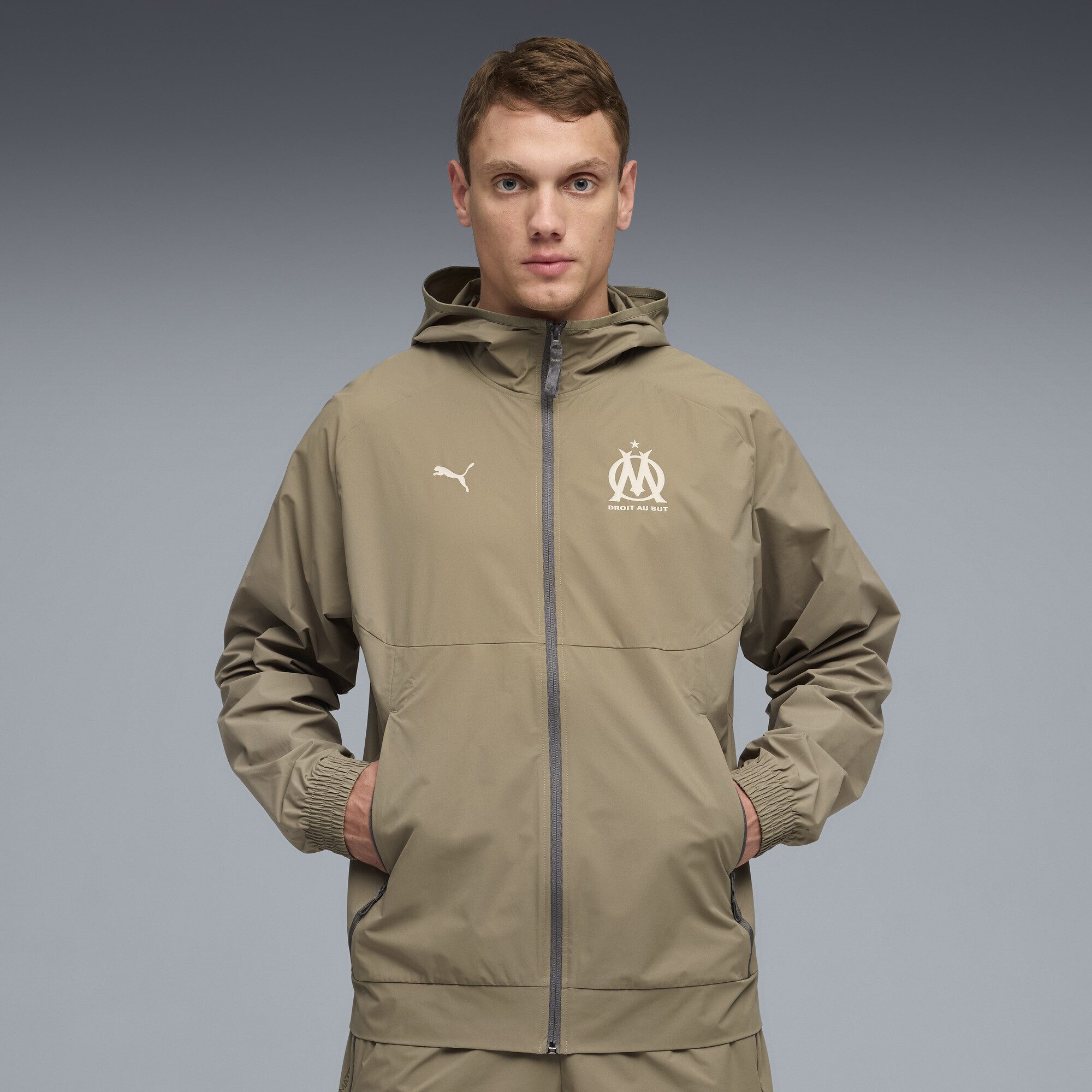 PUMA Trainingsjacke Olympique de Marseille PUMATECH Gewebte Jacke Herren günstig online kaufen