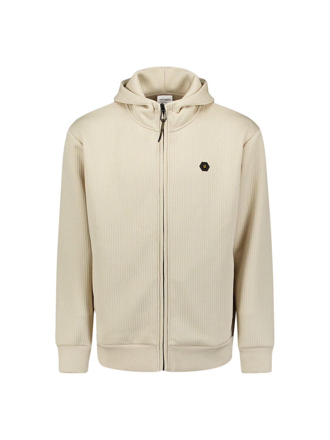 NO EXCESS Sweatjacke Sweater Full zip Relief Hooded