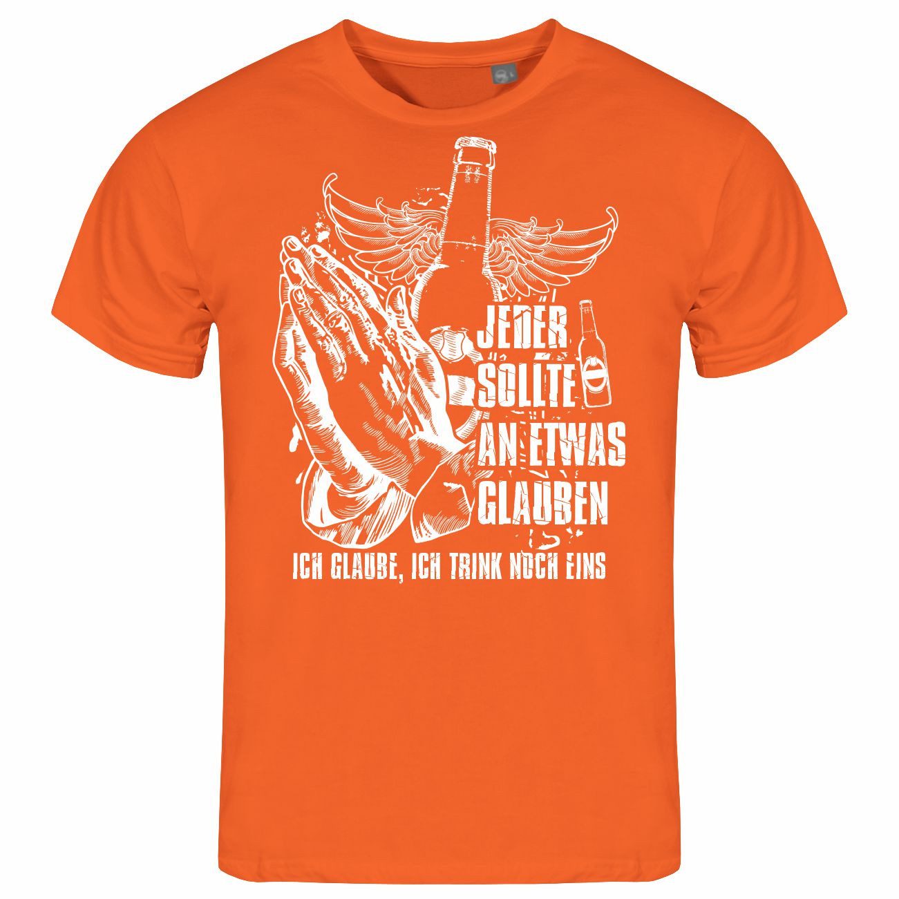 deinshirt Print-Shirt Herren T-Shirt Ich glaube günstig online kaufen