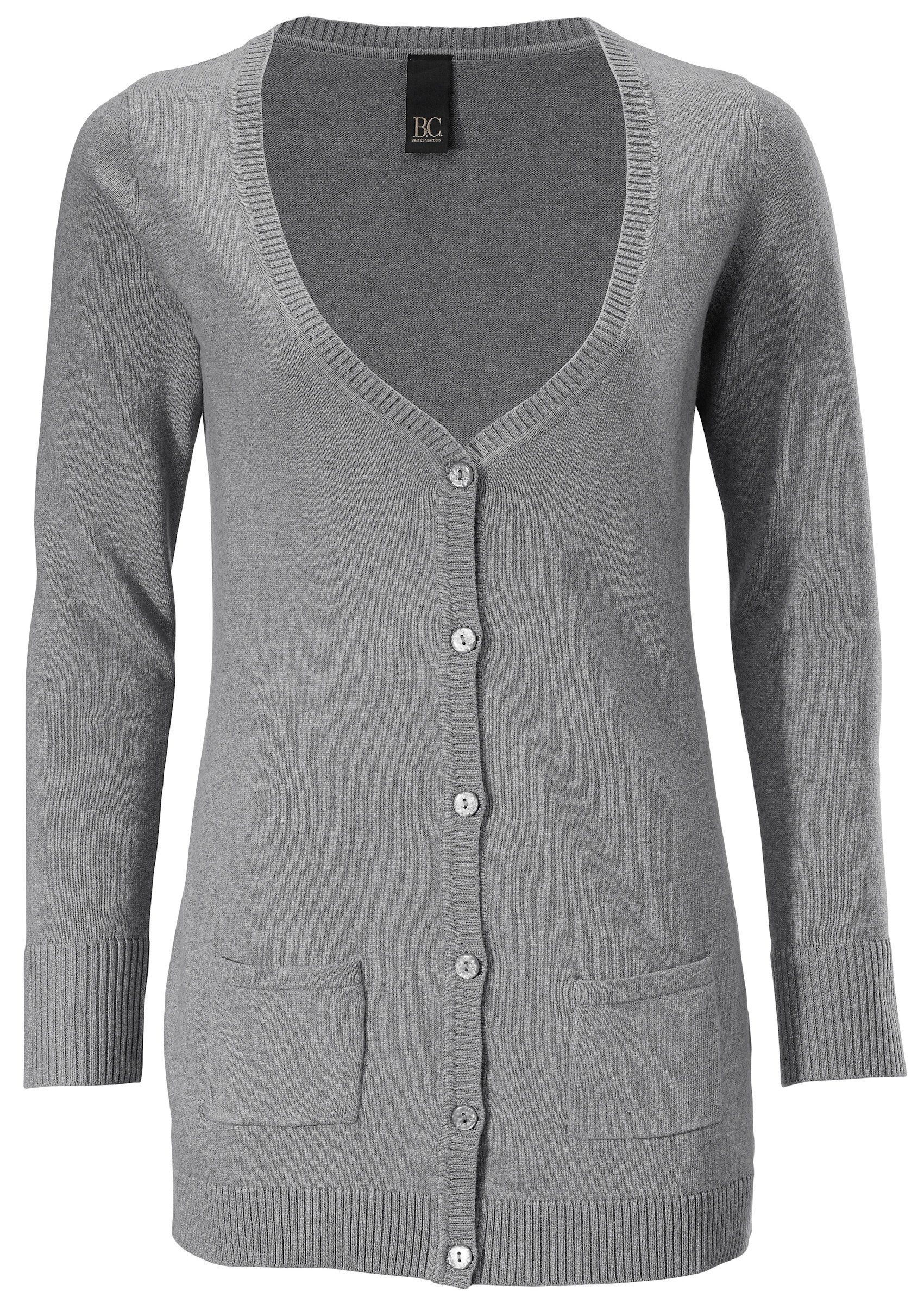 Strickjacke Feinstrickjacke Langarm Feinstrick