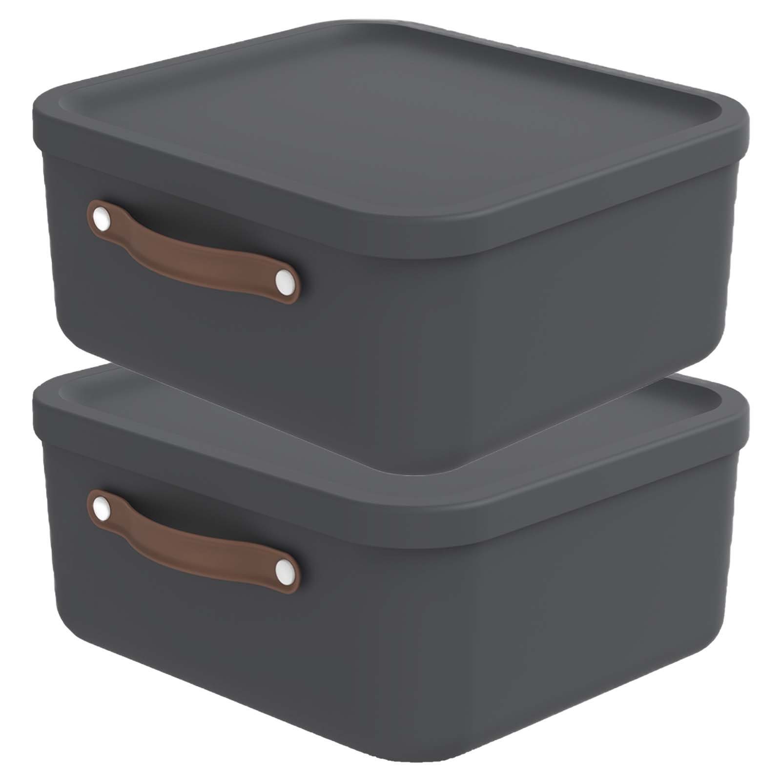 ROTHO Aufbewahrungsbox 2er-Set Kiste mit Deckel Maloja 20l (Aufbewahrungsse günstig online kaufen