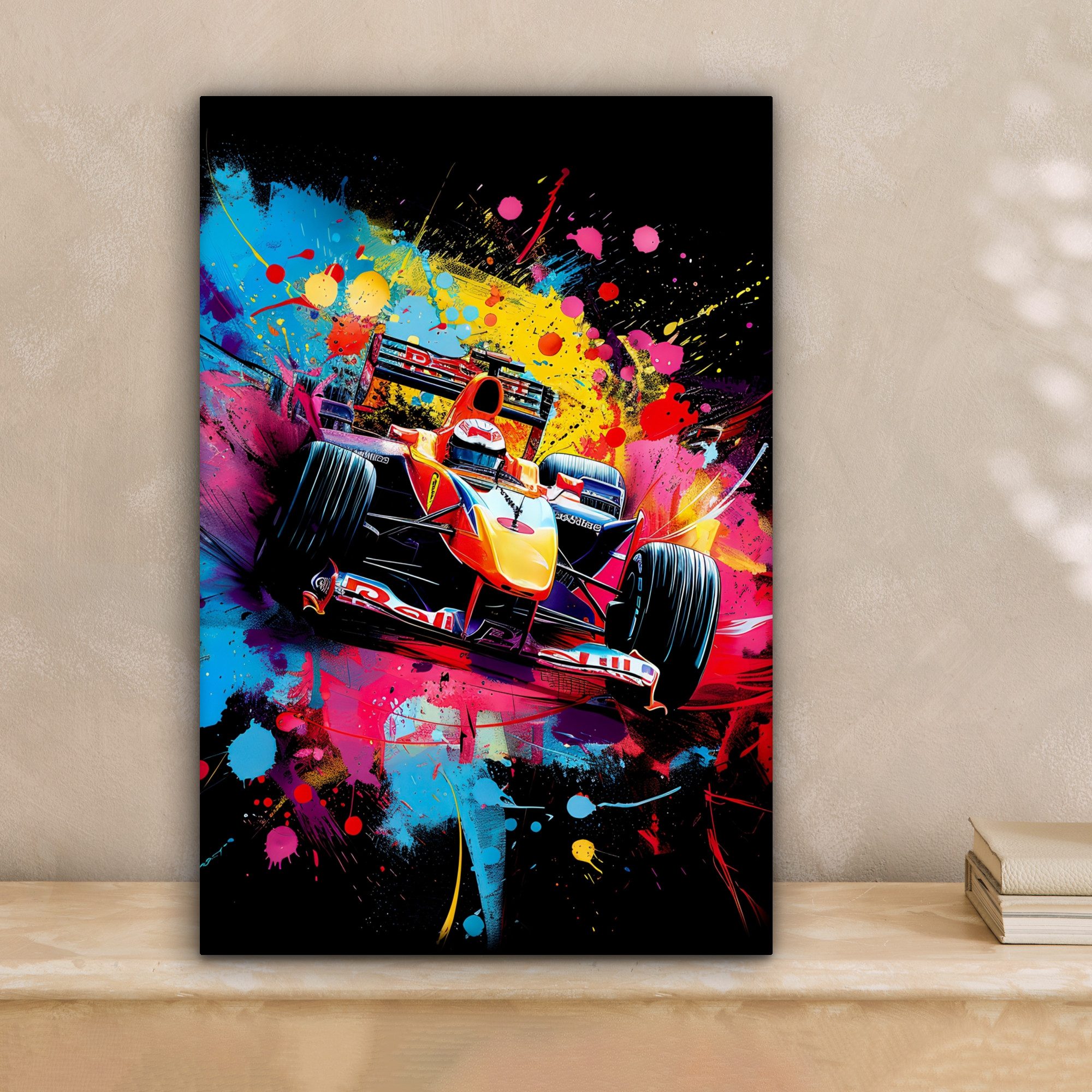 OneMillionCanvasses® Leinwandbild Graffiti - Sport - Auto - Formel 1 - Moto günstig online kaufen