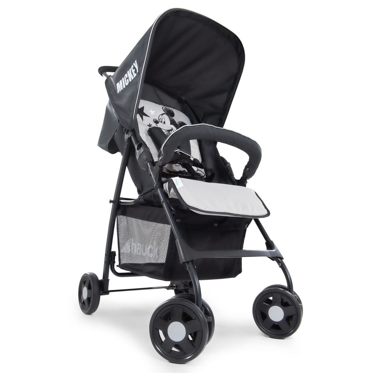Hauck Kinder-Buggy Hauck Buggy Sport - Mickey Stars, leichter Reisebuggy 5,9 kg mit Liegefunktion - klein zusammenklappbar