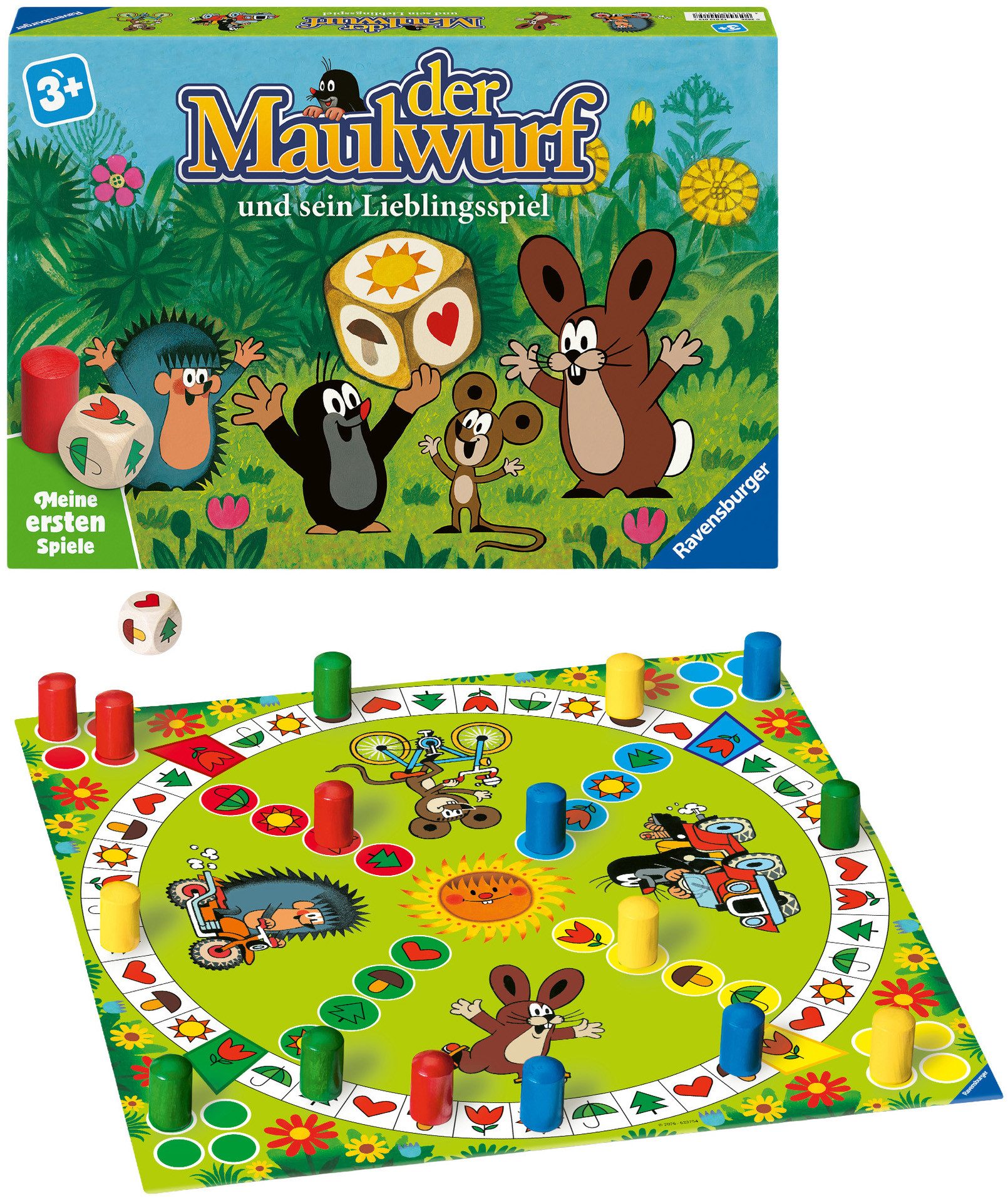 Ravensburger Spiel Der Maulwurf und sein Lieblingsspiel, Kinderspiel, Made in Europe