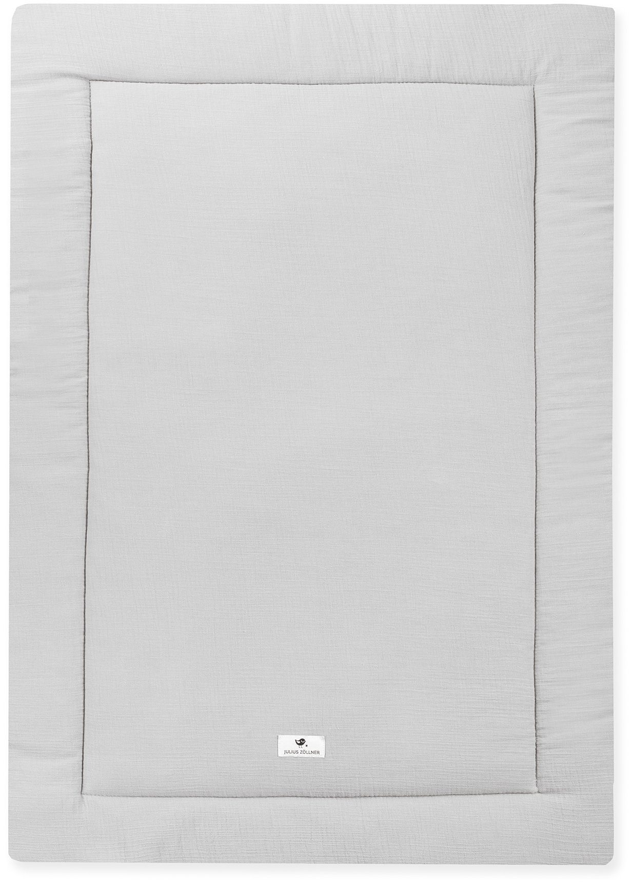 Schonwaschgang in grau, der bei 30°C im Julius Musselin, waschbar Krabbeldecke In Made Waschmaschine Germany, Zöllner,