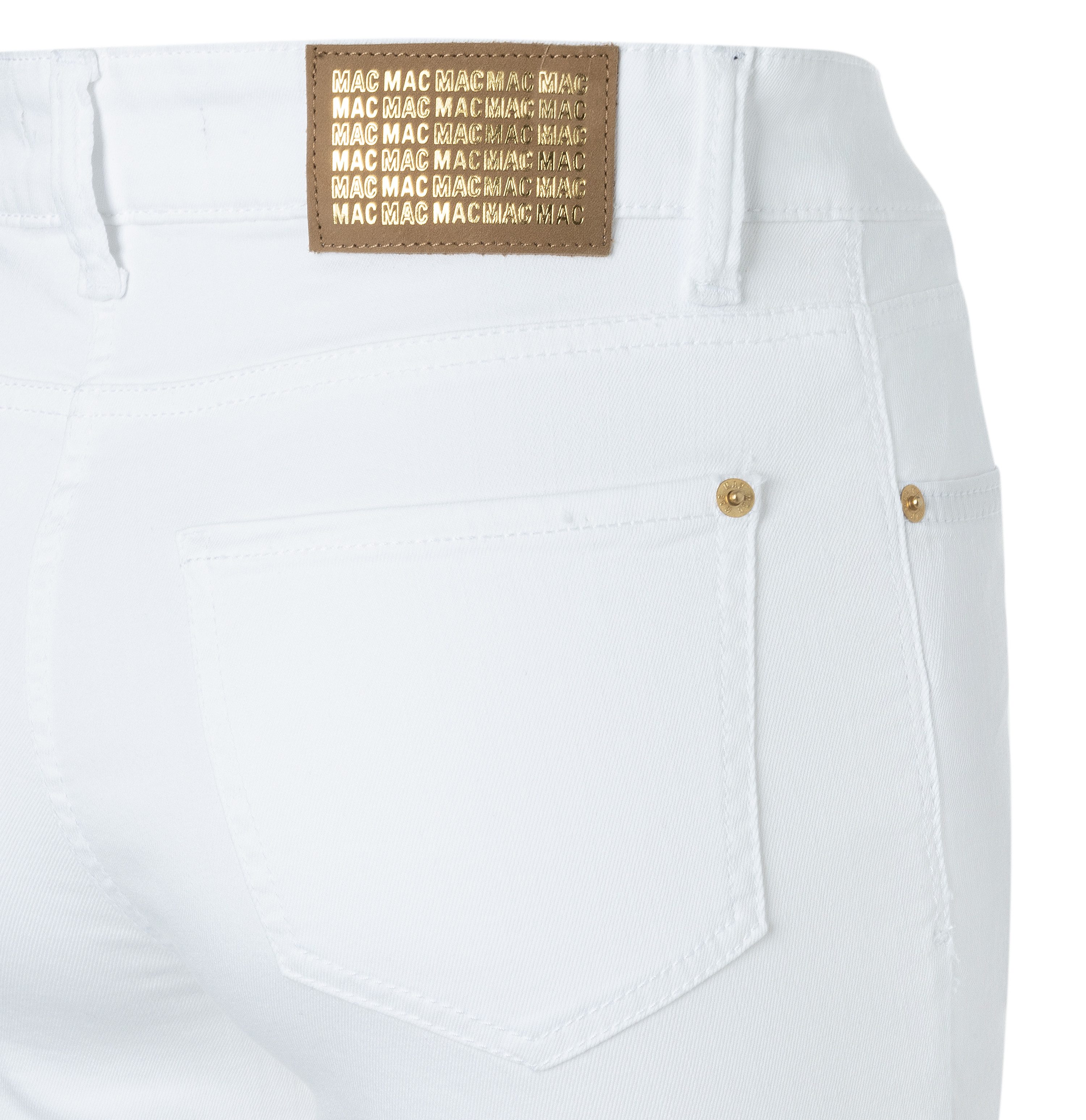 Mac S Slim 5908 Fringe Jeans D010 White S