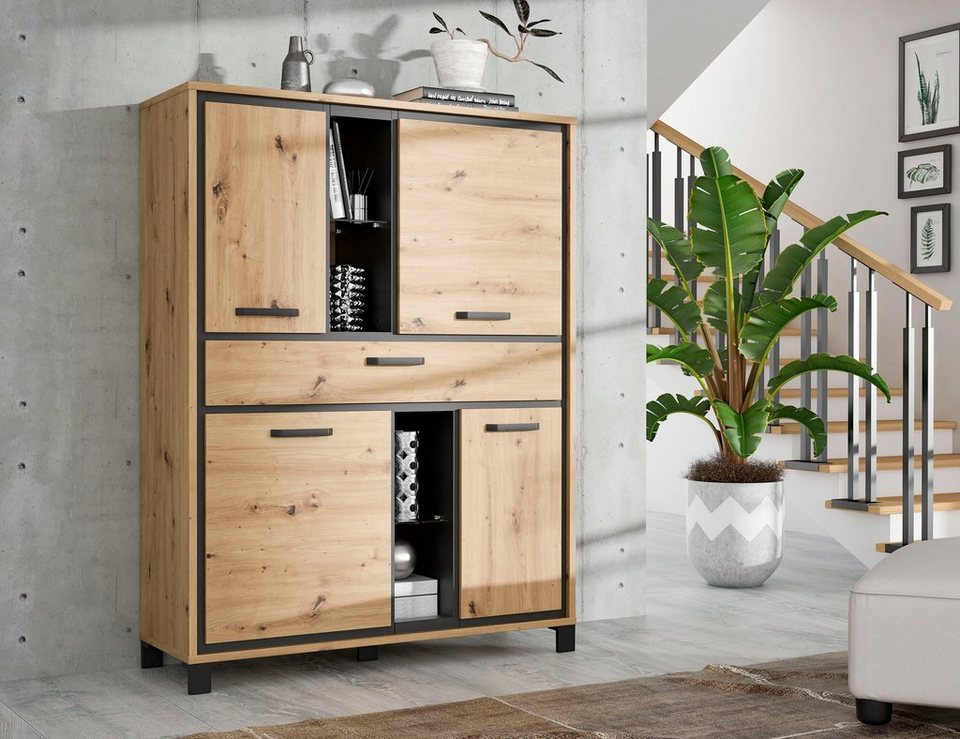 FORTE Highboard, Höhe 161 cm