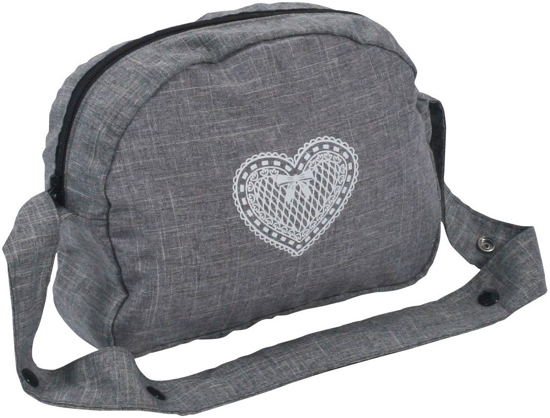 Puppen Wickeltasche Jeans Grey