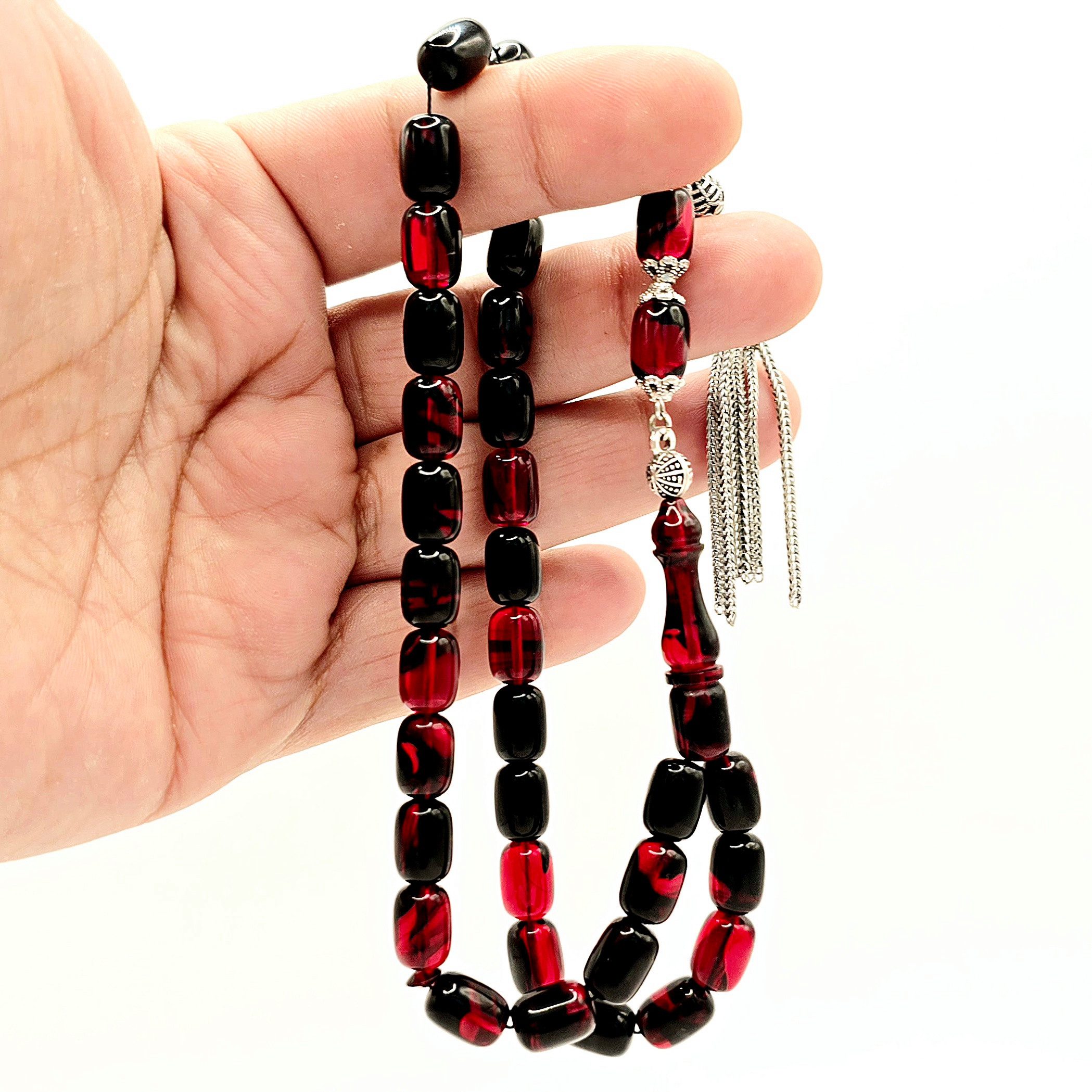 M-Punkt24 Kettenanhänger Tesbih Tespih ZAR KAPSÜL Rosary Prayerbeads Gebetskette Misbaha