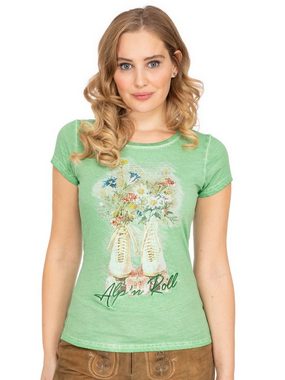 MarJo Trachtenshirt T-Shirt MILA saphir grün