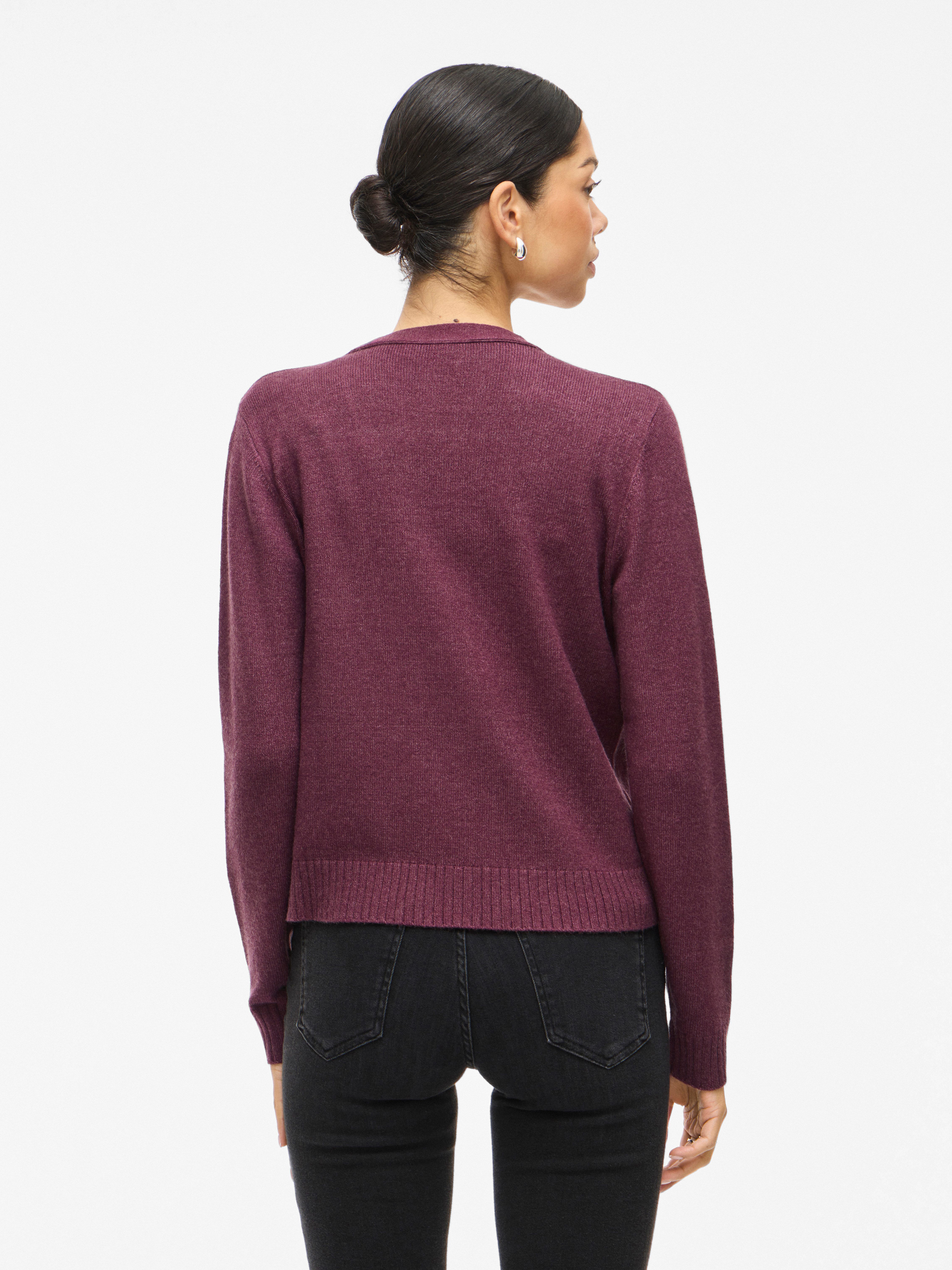 Vila Cardigan VIRIL SHORT L/S KNIT CARDIGAN-NOOS Materialmix, regular fit