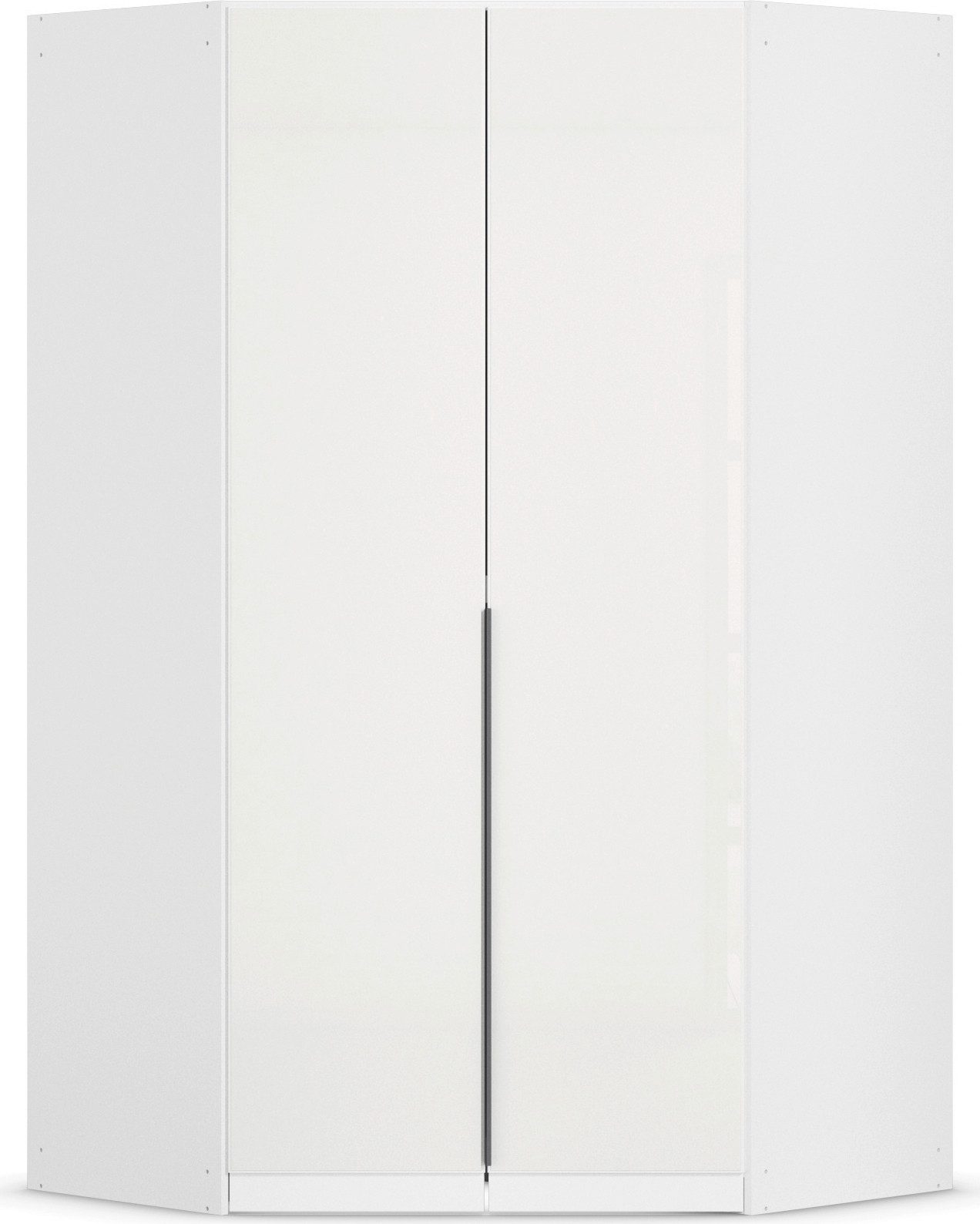 rauch Eckkleiderschrank Kleiderschrank Schrank Ankleidezimmer Schlafzimmer Garderobe AGORDO (in zwei Griff-Farben) mit Glastüren, voll ausgestattet mit viel Stauraum MADE IN GERMANY