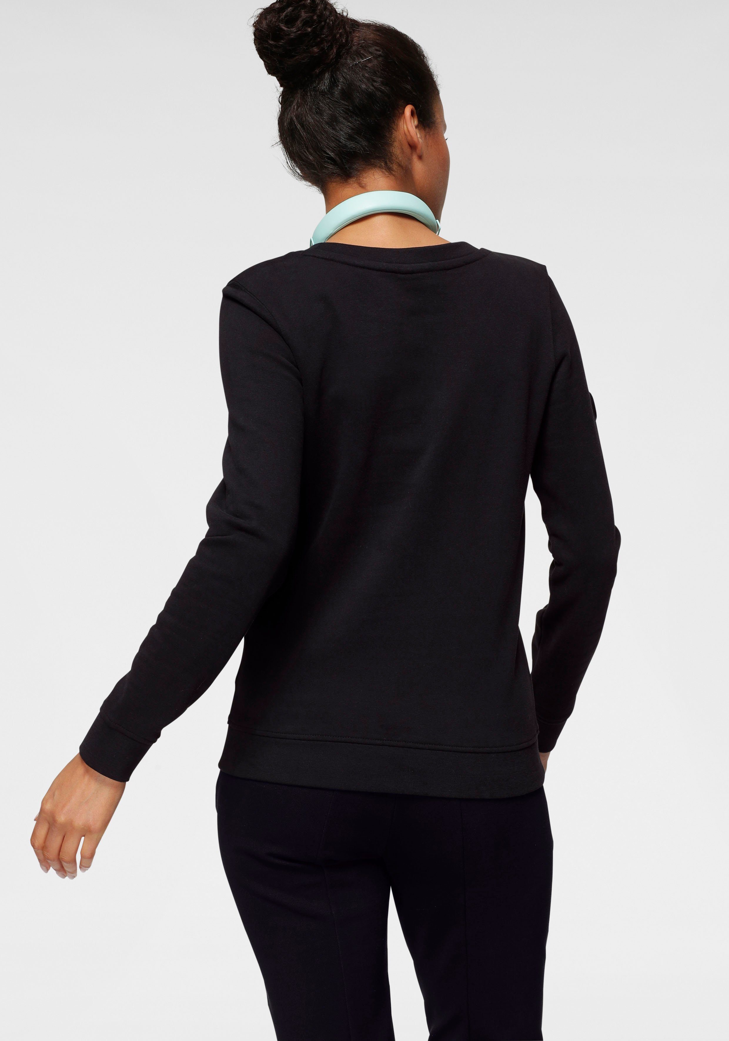 KangaROOS Sweatshirt Langarm, figurbetonter Schnitt, unifarben, günstig online kaufen