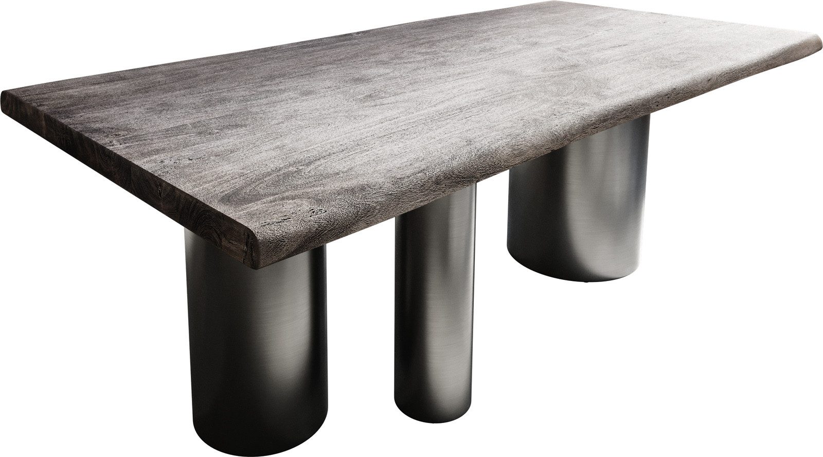 DELIFE Esstisch Edge, Akazie Platin 200x100 günstig online kaufen