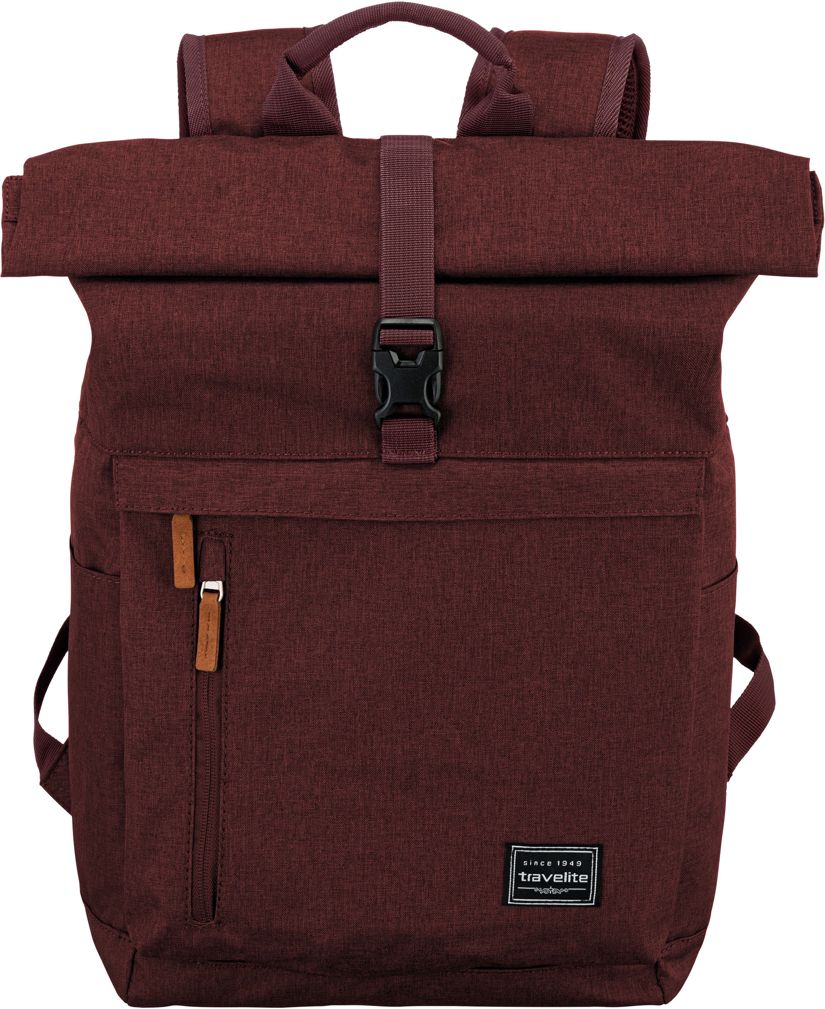 travelite Rollup, bordeaux Laptoprucksack Basics