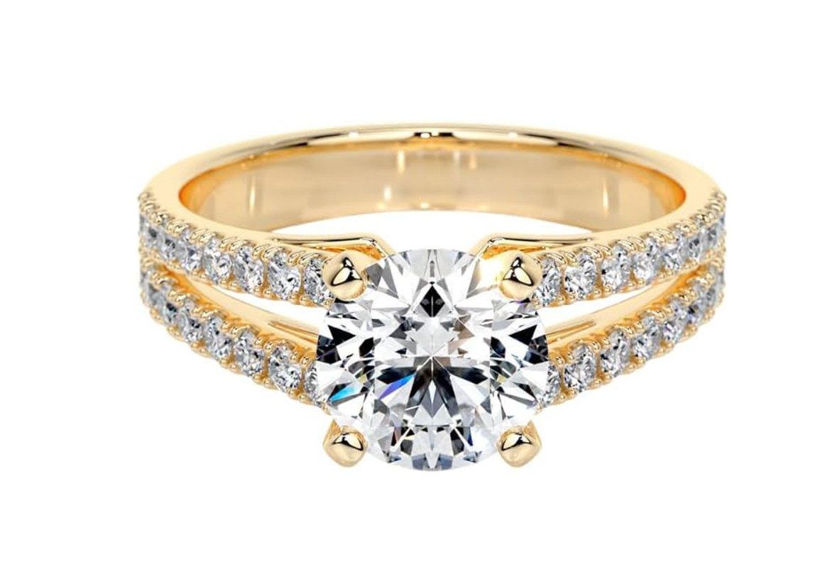 Diamantring Wedding ring, 1.5ct,D,VS1,3EX, Diamantring für Damen,Eheringe,585 gold
